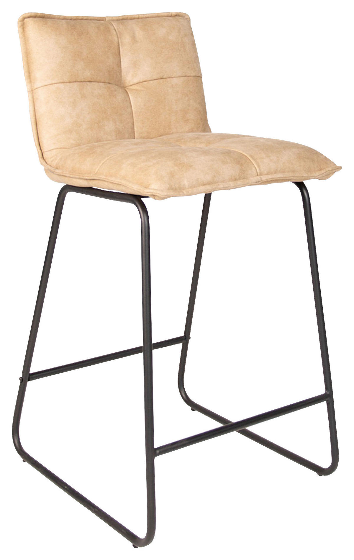 SADA BAROVÝCH STOLIČIEK 2 kus - čierna/béžová, Konventionell, kov/textil (44/87/50cm) - MID.YOU