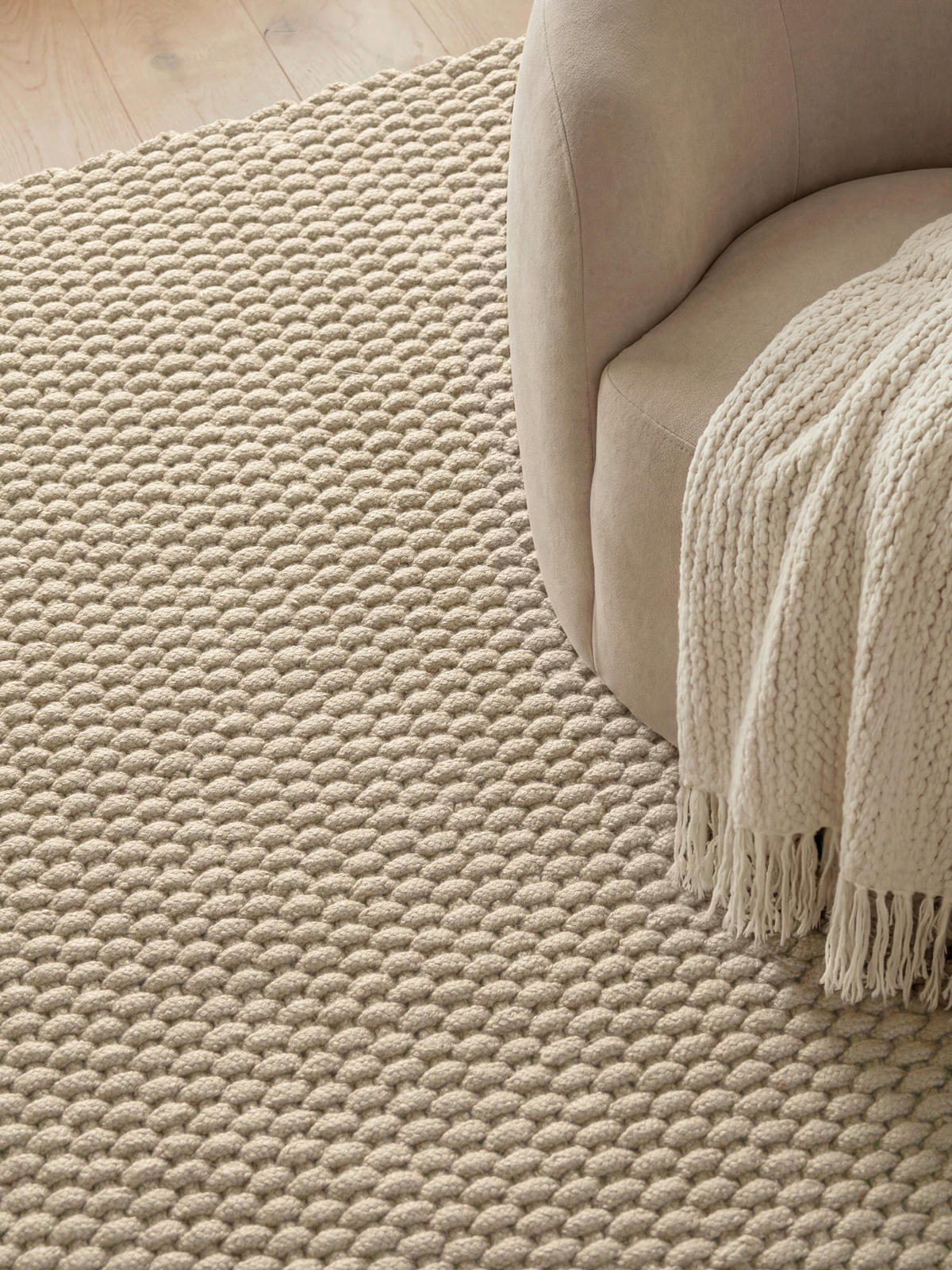 HANDWEBTEPPICH 80/150 cm Southwark Creme  - Creme, Basics, Textil (80/150cm) - Ted Baker