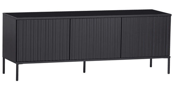 LOWBOARD  150/56/44 cm  Beimöbel erhältlich  - Schwarz, Design, Holz/Holzwerkstoff (150/56/44cm) - Ambia Home