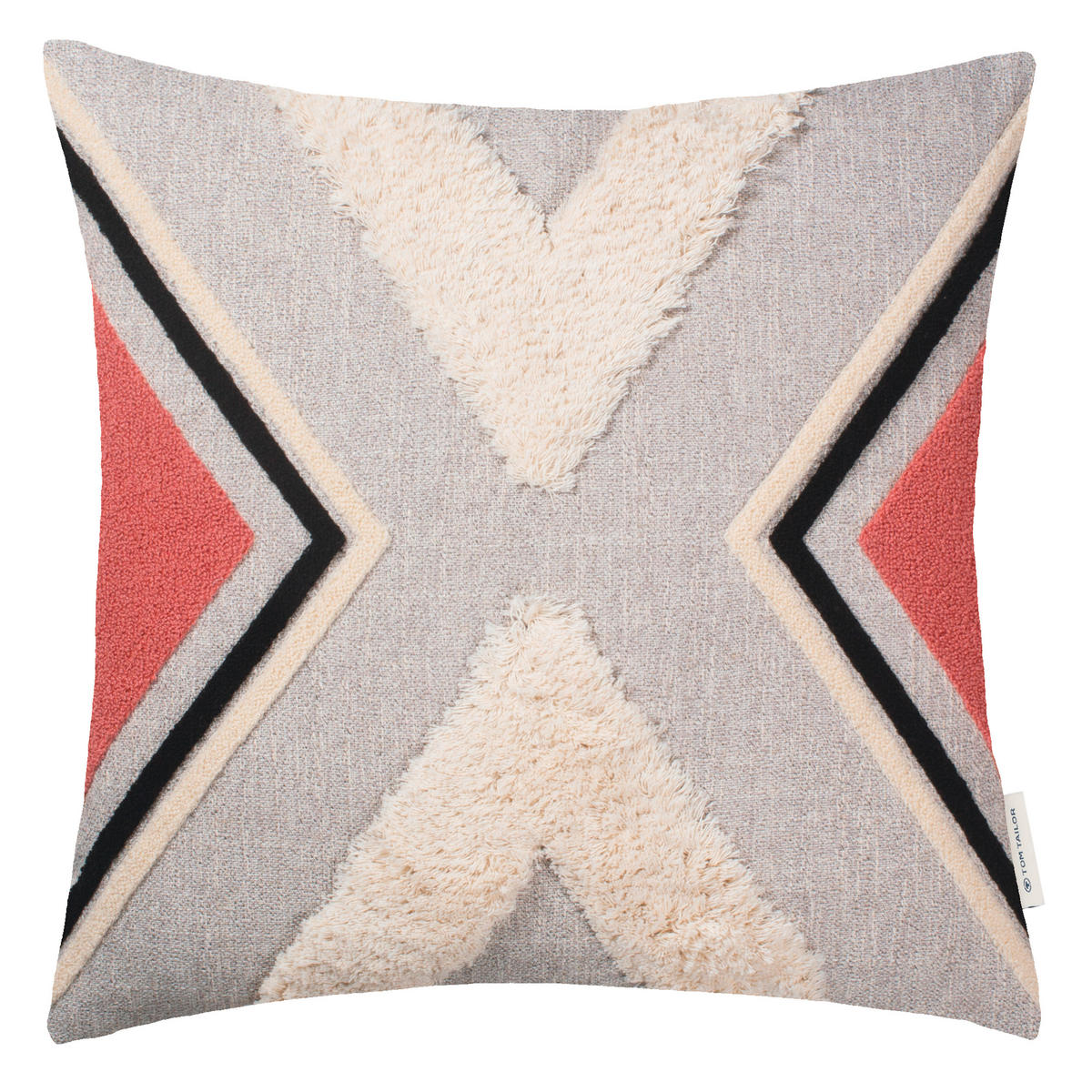 KISSENHÜLLE T-Ethno Mulit Zag 45/45 cm  - Beige/Naturfarben, Trend, Textil (45/45cm) - Tom Tailor