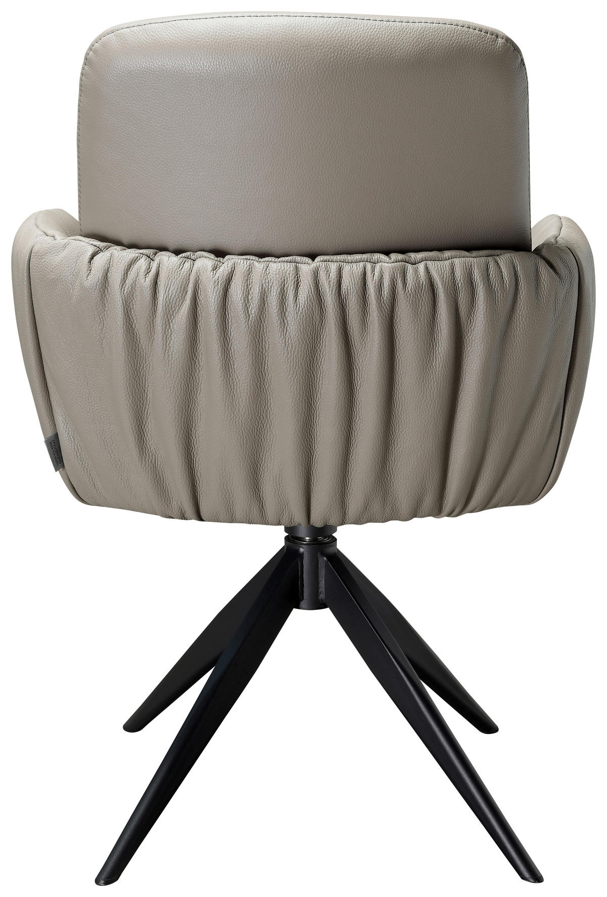 ŽIDLE S PODRUČKAMI, železo, černá, šedohnědá - černá/šedohnědá, Design, kov/kůže (59/85/62cm) - Moderano