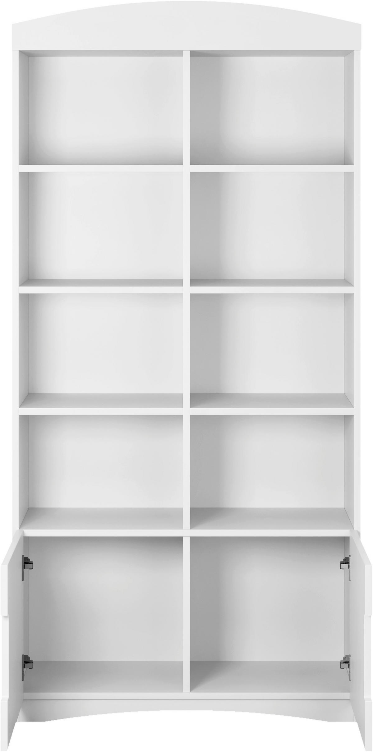 REGÁL - bílá, Moderní, kompozitní dřevo (90/186/34cm) - MID.YOU
