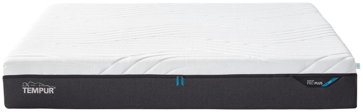 MATRATZE PRO PLUS SOFT Pro Plus® Coolquilt 180/200 cm Höhe ca. 27 cm  funktional  - Weiss/Anthrazit, Basics, Textil (180/200cm) - Tempur