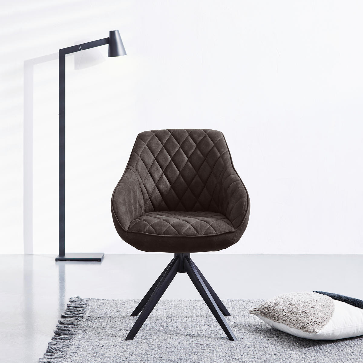 LIVETASTIC Armlehnstuhl Webstoff & Metallgestell