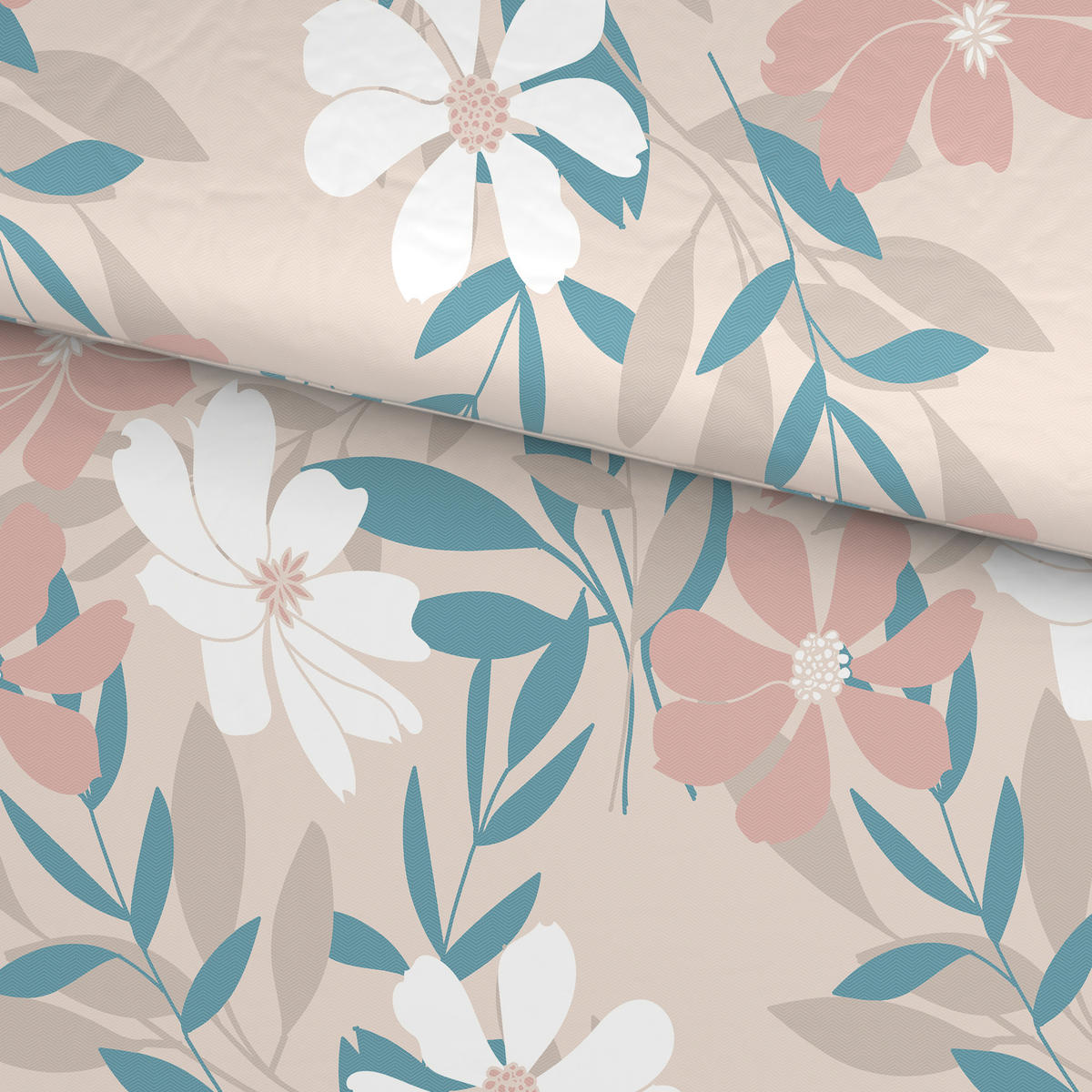 BETTWÄSCHE Mikrofaser 140/200 cm  - Blau/Rosa, Textil (140/200cm) - Boxxx