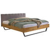 BETT 140/200 cm  in Anthrazit, Wildeiche  - Wildeiche/Anthrazit, KONVENTIONELL, Holz/Metall (140/200cm) - Hasena
