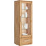 VITRINE in vollmassiv Kernbuche Buchefarben - Buchefarben/Alufarben, Natur, Glas/Holz (50/160/41cm) - Linea Natura VITRINE in vollmassiv Kernbuche Buchefarben - Buchefarben/Alufarben, Natur, Glas/Holz (50/160/41cm) - Linea Natura