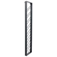 WEINREGAL Schwarz  - Schwarz, Design, Metall (36/160/6cm) - Kare-Design