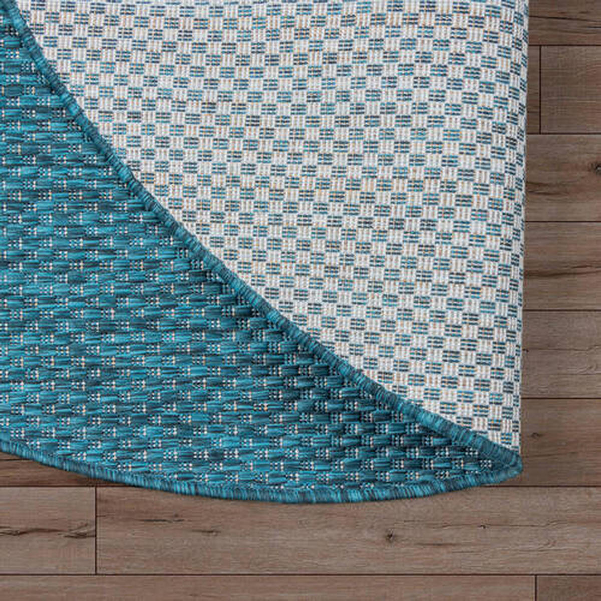 PREPROGA ZA ZUNANJO UPORABO  Melissa      150 cm   tkano  modra  - modra, Konvencionalno, tekstil (150cm)