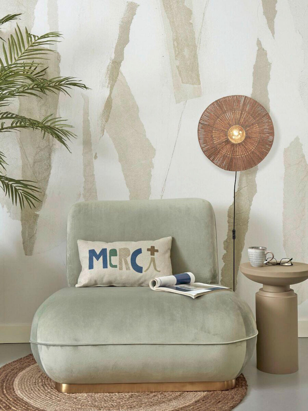 VÄGGLAMPA GOOD&MOJO  12/40/40 cm   - naturfärgad, Trend (12/40/40cm) - Good & Mojo