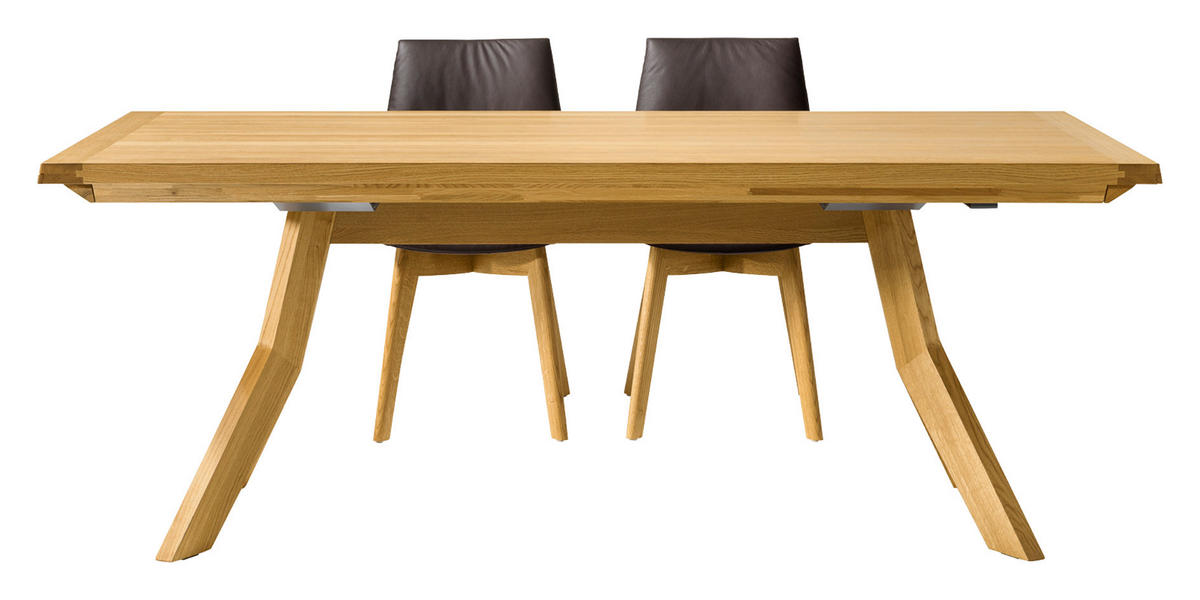ESSTISCH in Holz 150-210/100/75 cm  - Eichefarben, Design, Holz (150-210/100/75cm) - TEAM 7