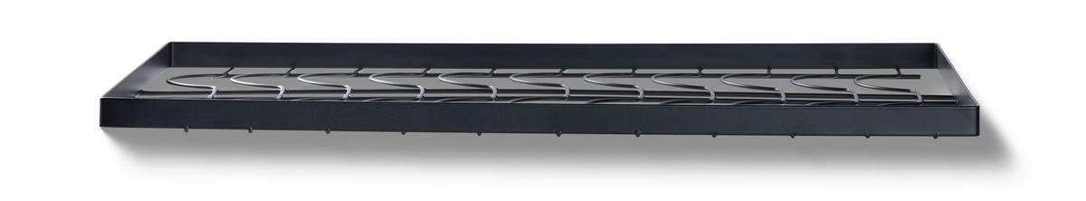 GESCHIRRABTROPFKORB  - Schwarz, Basics, Kunststoff/Metall (52,5/24,5/34cm) - Homeware Profession.