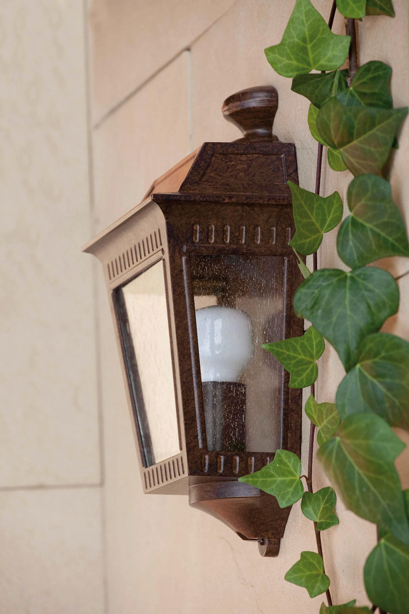 AUßENWANDLEUCHTE 23.4/13/38.2 cm   - Rostfarben, KONVENTIONELL, Metall (23.4/13/38.2cm)