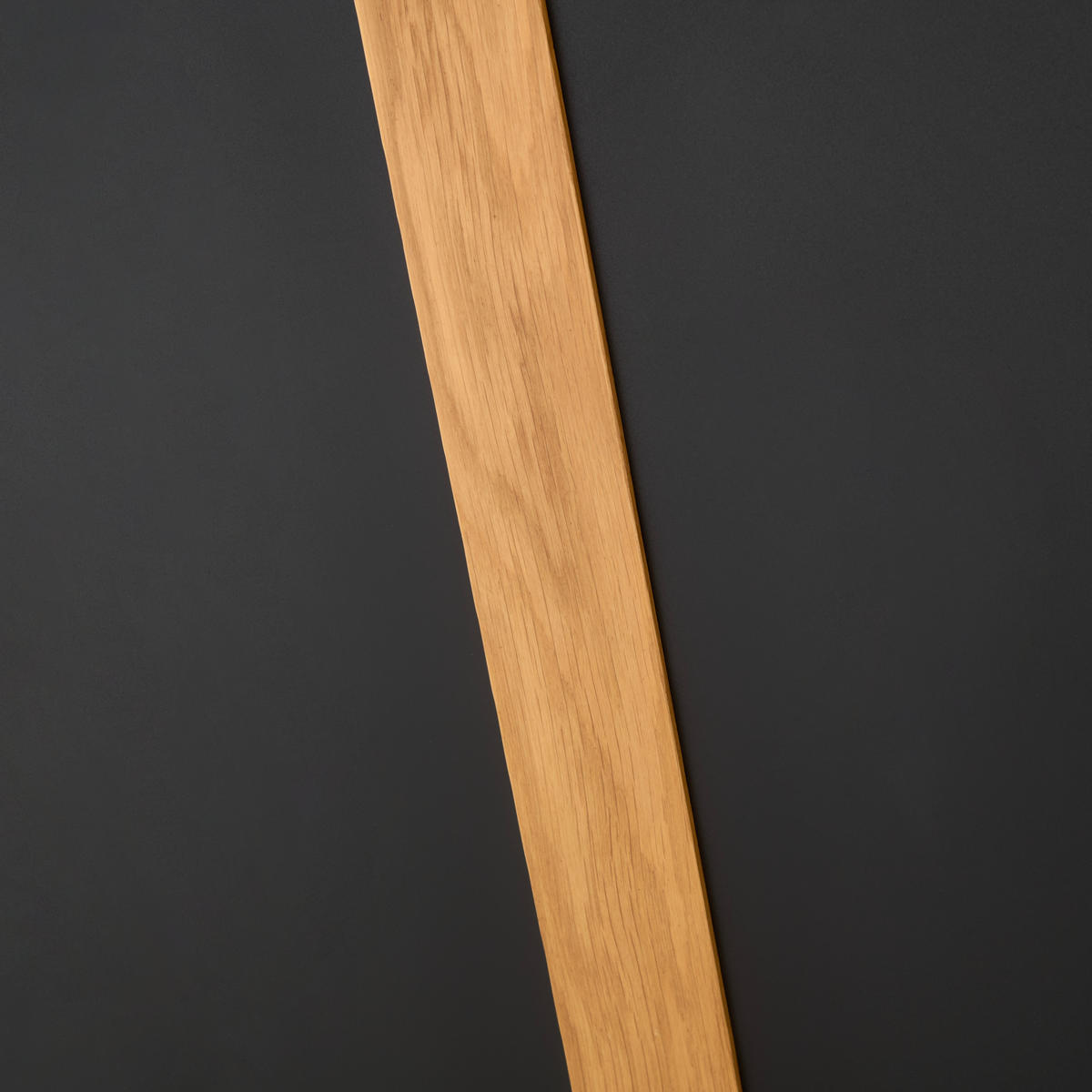 ESSTISCH Wildeiche furniert formgebogen Schwarz, Wildeiche  - Wildeiche/Schwarz, Design, Holz/Metall (200/100/76cm) - Koinor