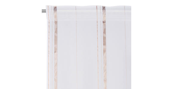 FERTIGVORHANG halbtransparent  - Beige, Design, Textil (140/255cm) - Novel