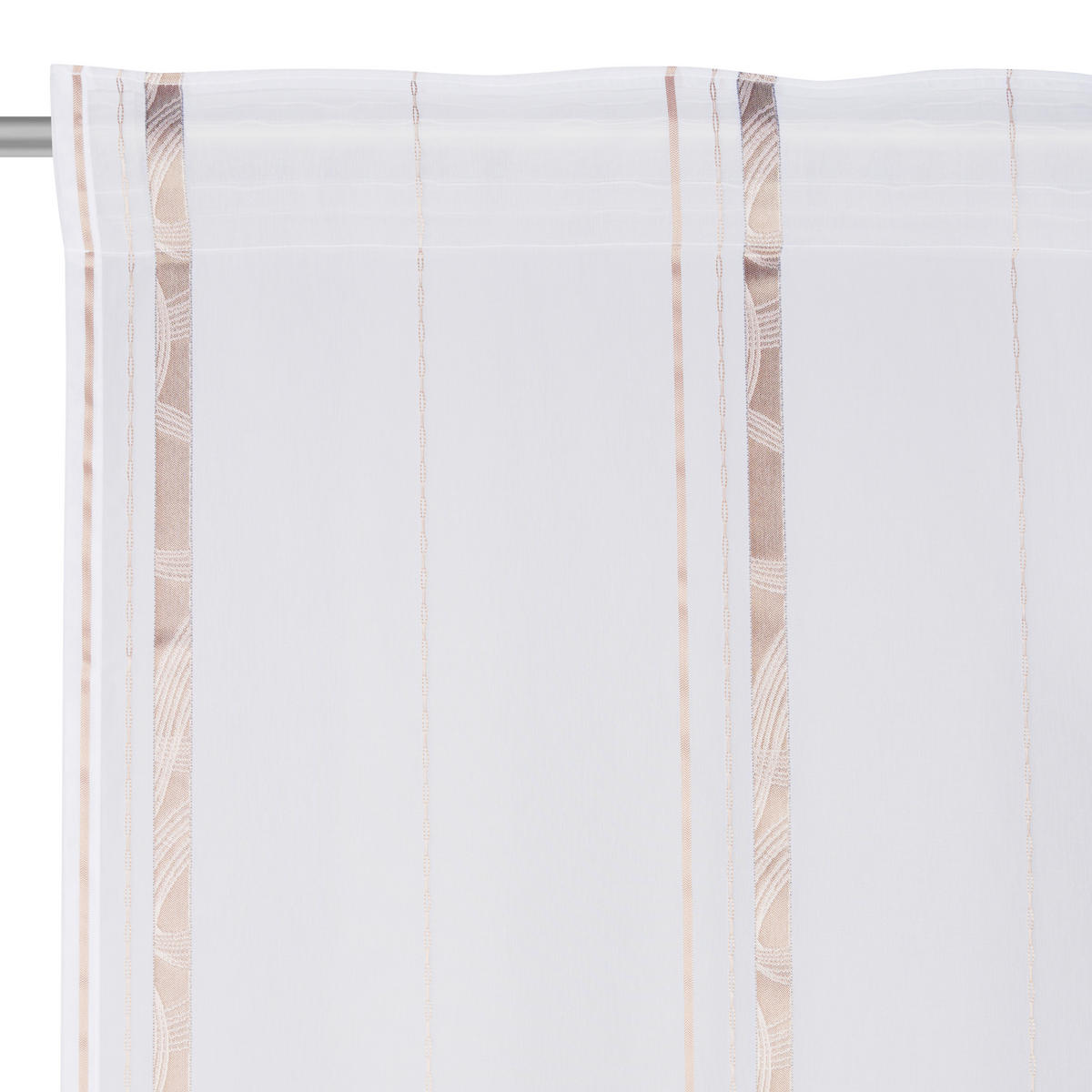 FERTIGVORHANG halbtransparent  - Beige, KONVENTIONELL, Textil (140/255cm) - Novel