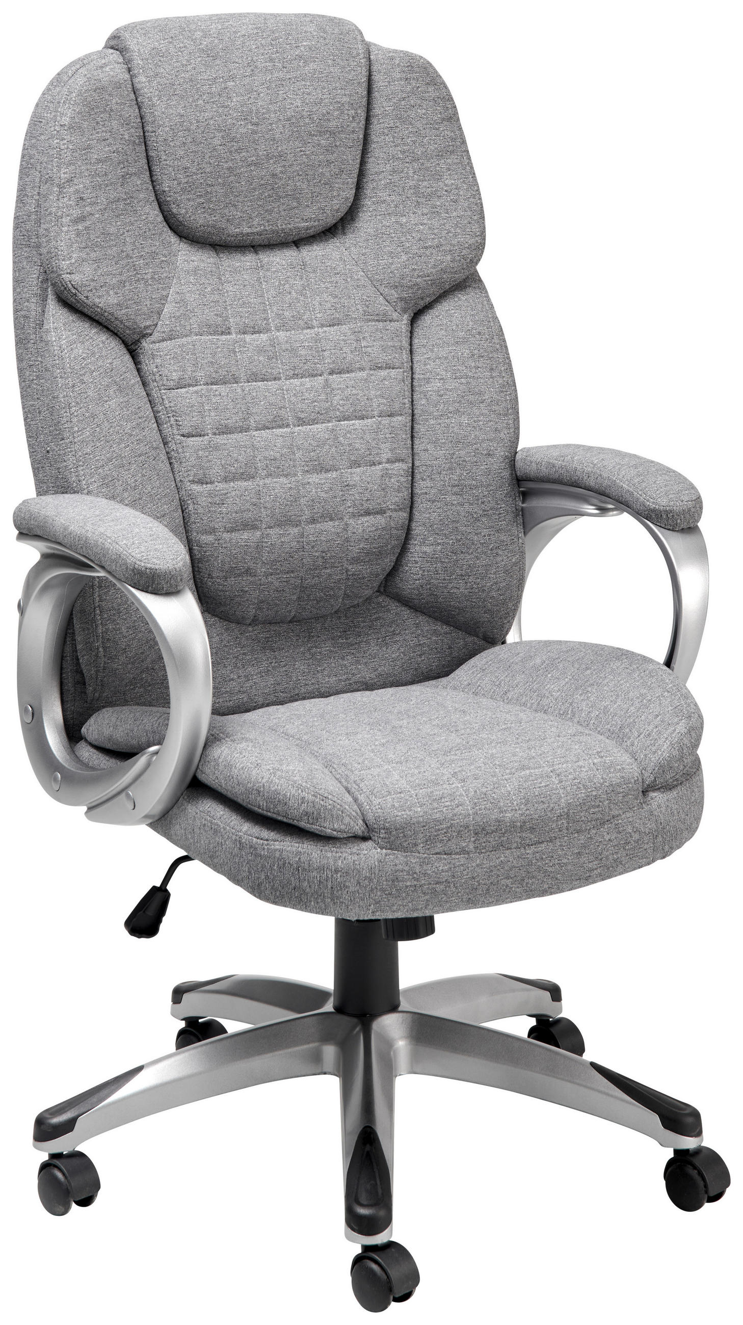 Scaun Rotativ, fleece, gri deschis