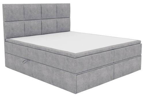 BOXBETT 140/200 cm  in Hellgrau  - Hellgrau/Schwarz, Konventionell, Kunststoff/Textil (140/200cm) - Carryhome