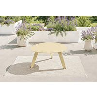 STÔL NA TERASU, kov, 55/46/28 cm - béžová, Modern, kov (55/46/28cm) - Ambia Garden
