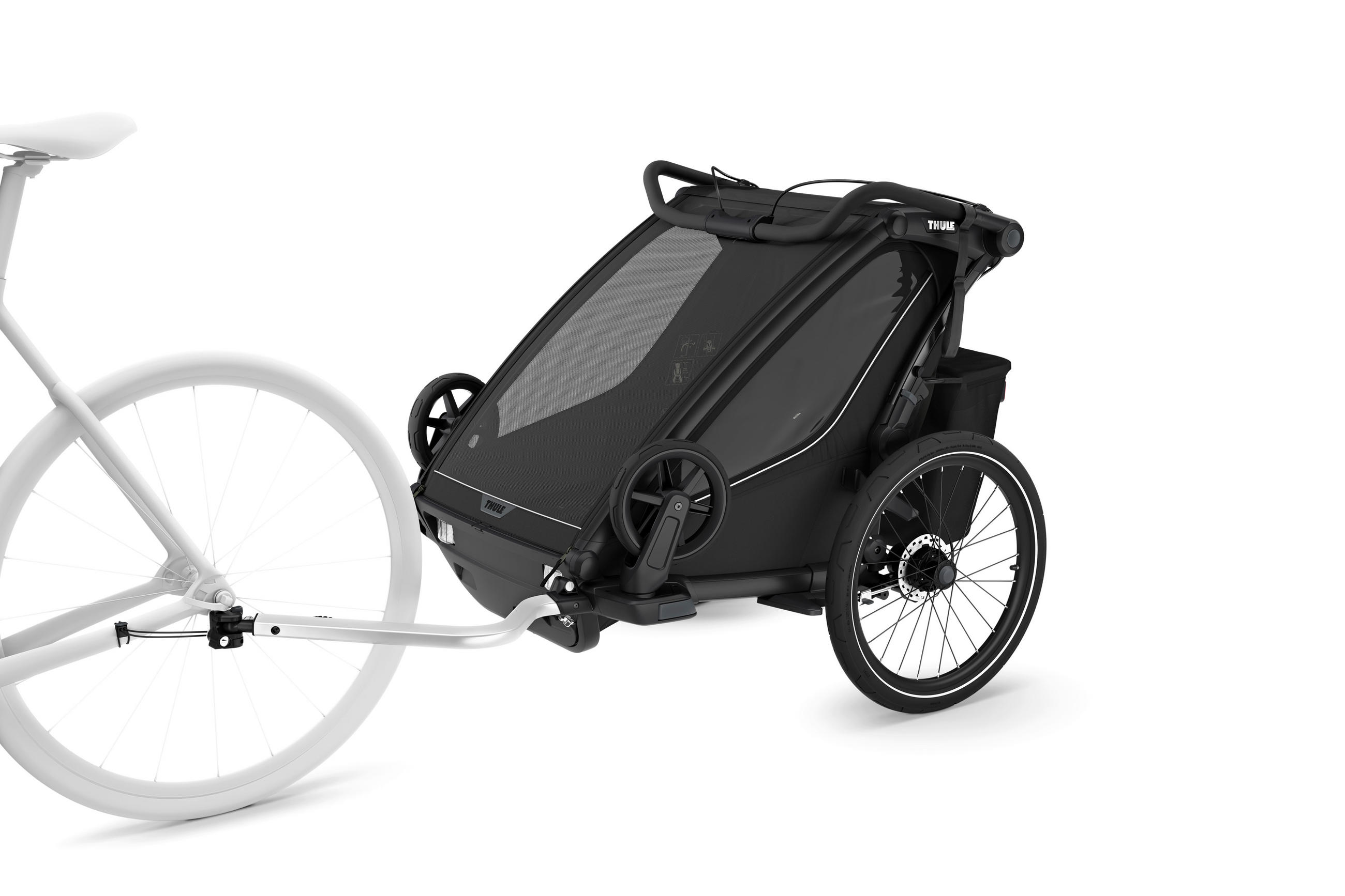 FAHRRADANHÄNGER   Chariot Sport2 dbl  - Schwarz, Basics, Textil/Metall (88/34/73cm) - Thule