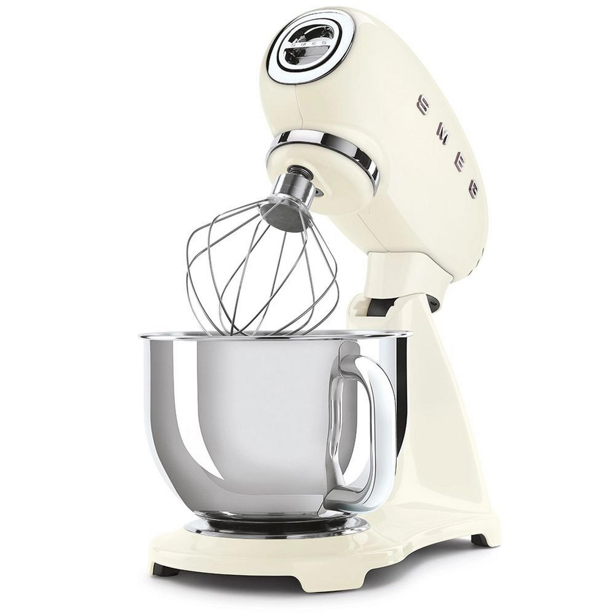 KÜCHENMASCHINE SMF03CREU  - Creme/Alufarben, Basics, Metall (40,2/37,8/22,1cm) - SMEG