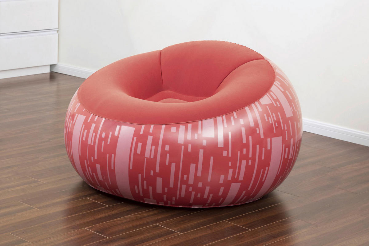 LUFTSESSEL 112/112/66 cm  - Rot, Konventionell, Kunststoff (112/112/66cm) - Bestway