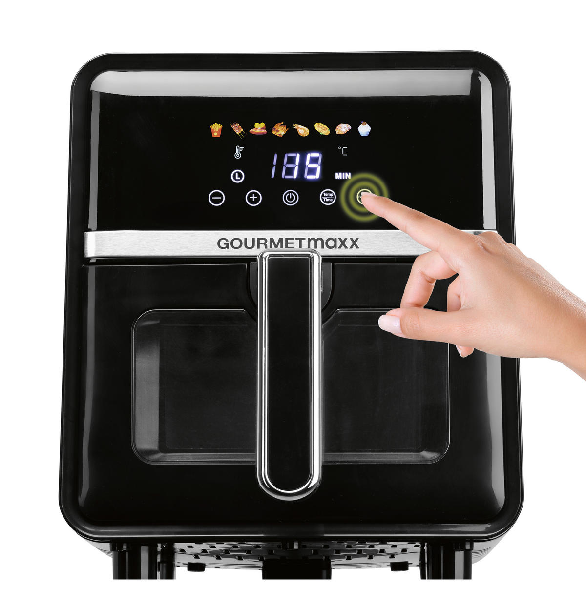 HEIßLUFTFRITTEUSE GOURMETmaxx 5 L  - Silberfarben/Schwarz, Basics, Kunststoff/Metall (36,5/25/30cm)