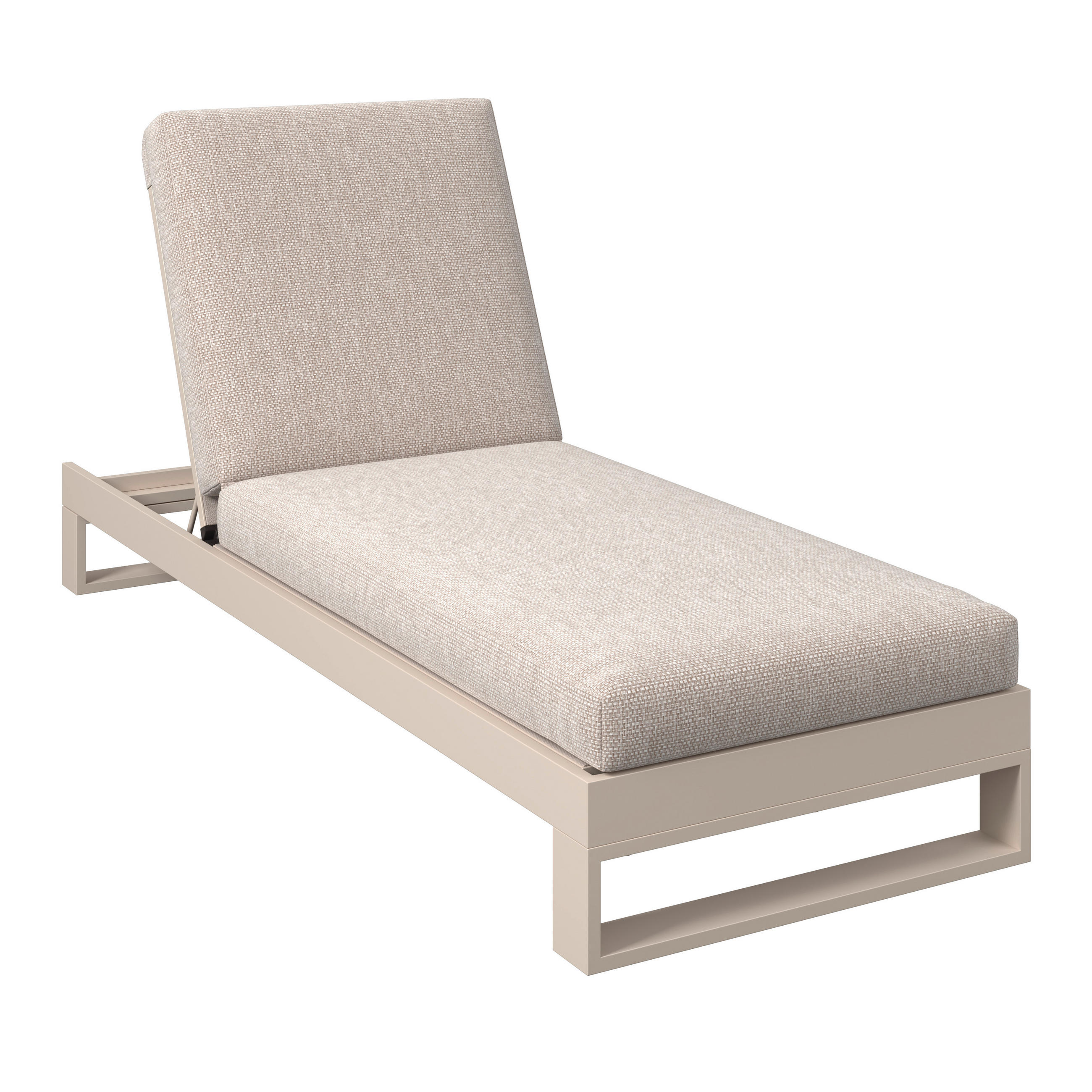 GARTENLIEGE 72/25/200 cm  - Beige, Design, Textil/Metall (72/25/200cm) - Amatio