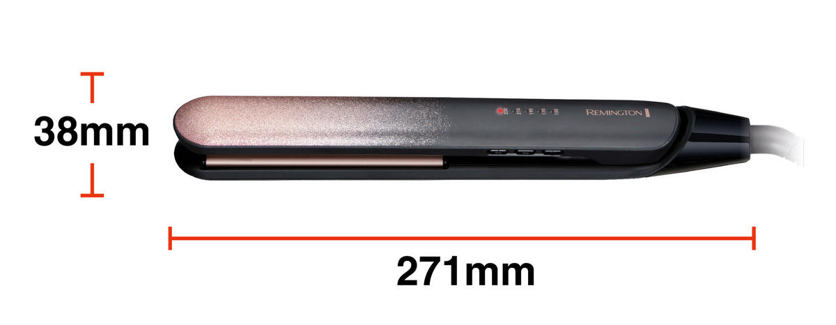 HAARGLÄTTER - Roségold/Schwarz, Basics, Kunststoff (3/9/31,5cm) - Russell Hobbs