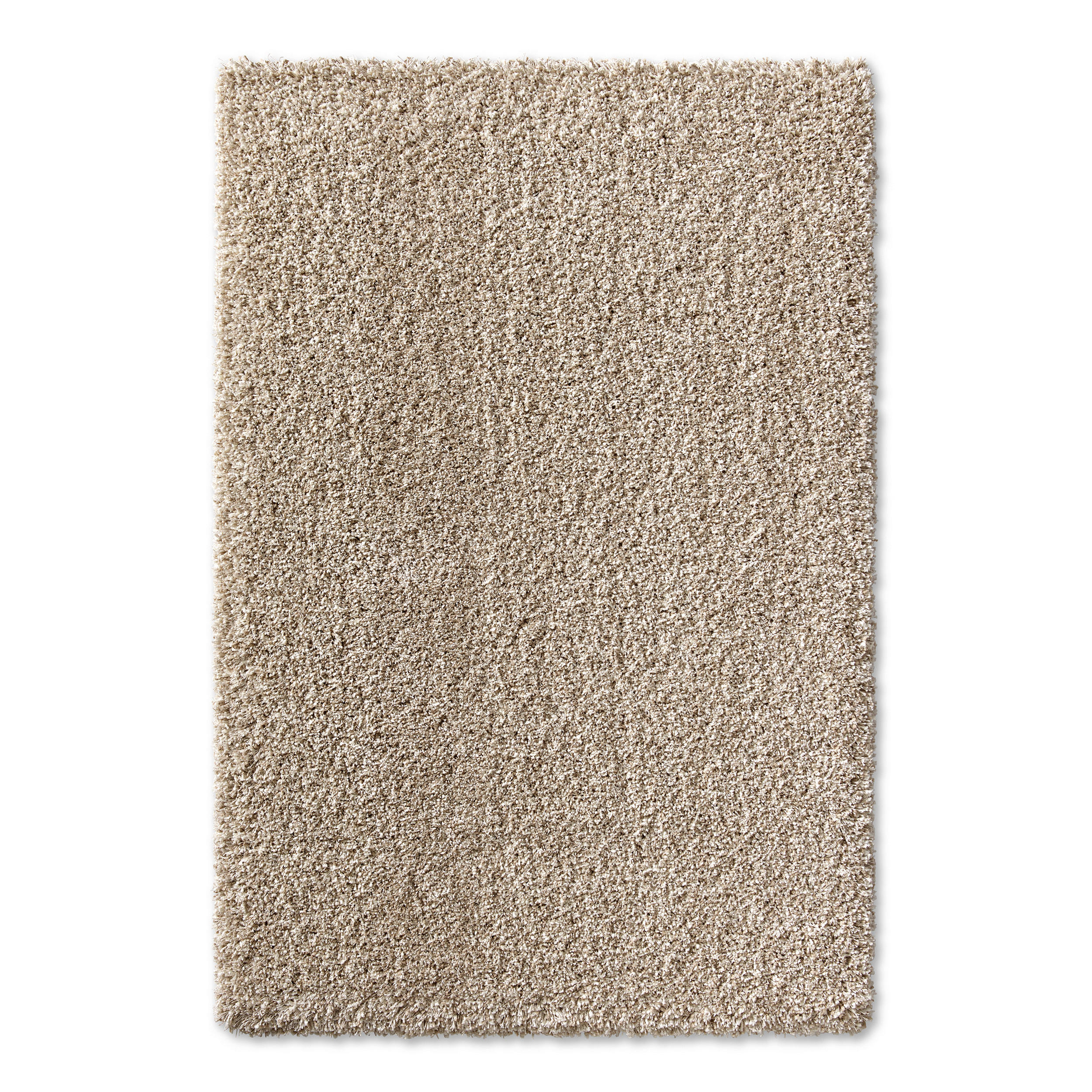 Novel Hochflorteppich Beige, Weiß 133x195 cm