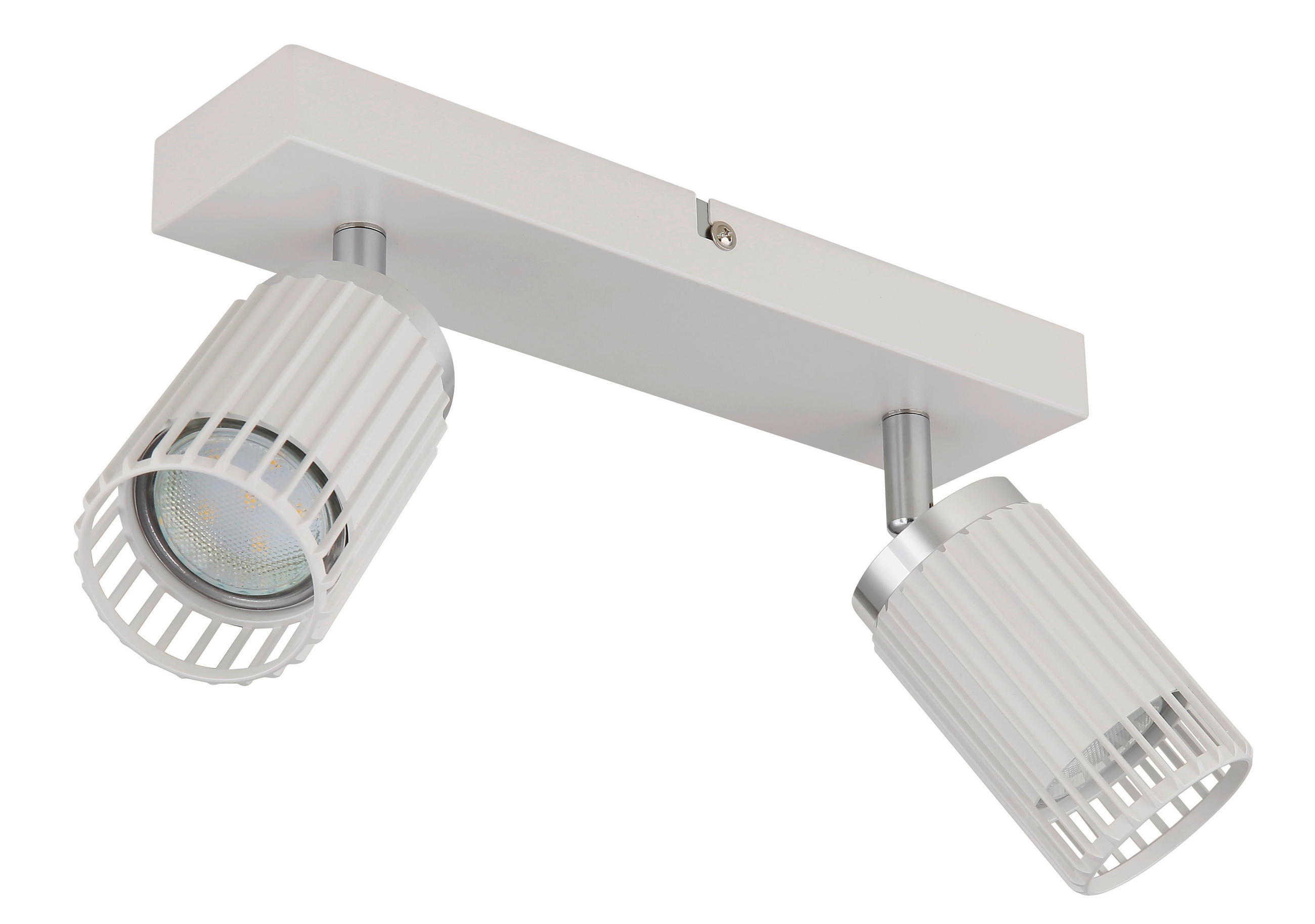 STRAHLER KORBEN 26/12,5/15,5 cm   - Chromfarben/Weiß, Design, Metall (26/12,5/15,5cm) - Globo