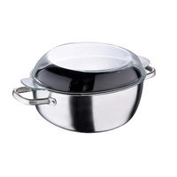 BRÄTER  - Transparent/Silberfarben, Basics, Glas/Metall (29,5/25/11cm)