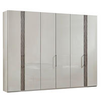 DREHTÜRENSCHRANK 300/216/59 cm 6-türig Grau  - Chromfarben/Grau, Design, Glas/Holzwerkstoff (300/216/59cm) - Dieter Knoll