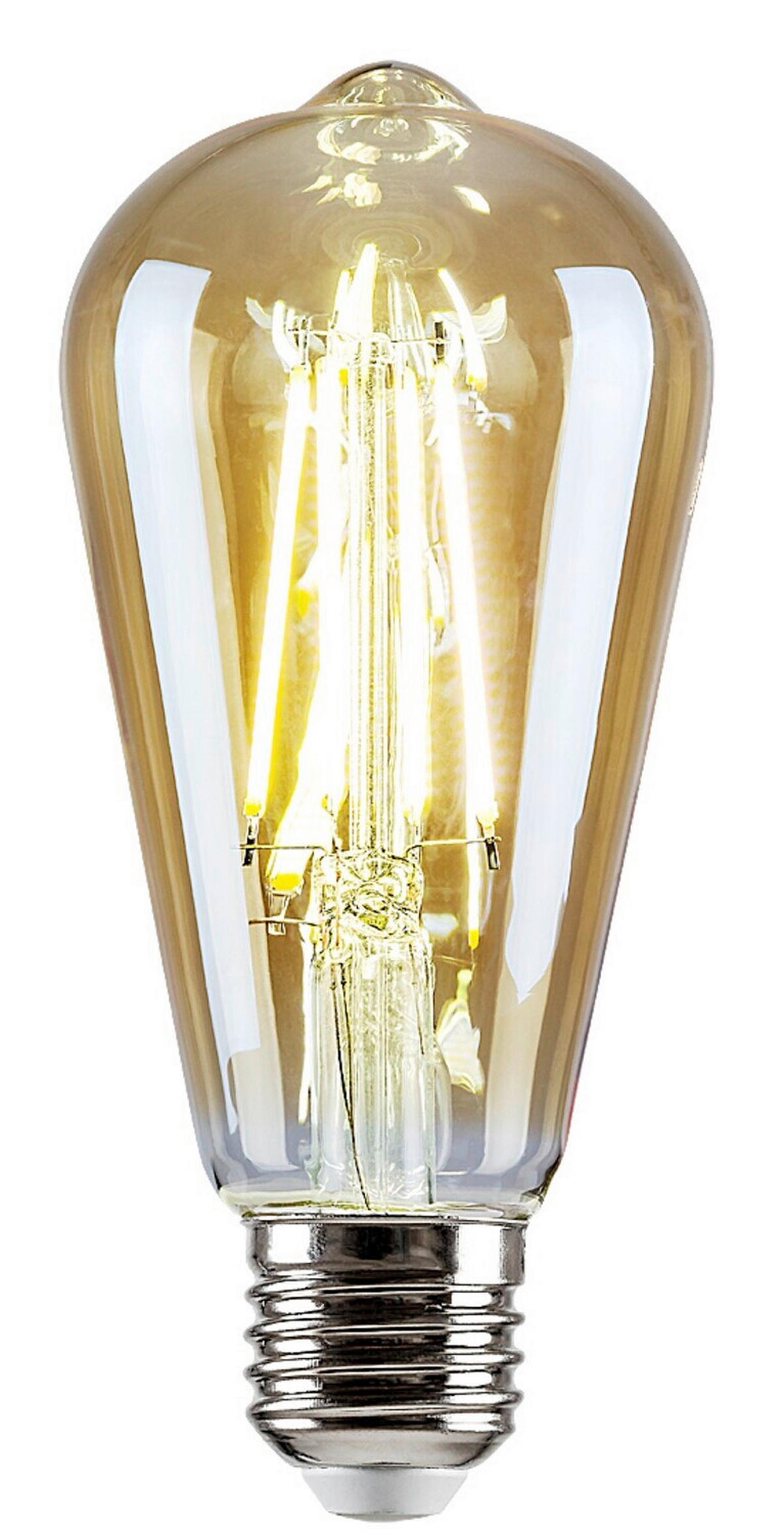 LED FILAMENT SIJALICA - boja ćilibara, Osnovno, staklo (6.4/14,3cm)