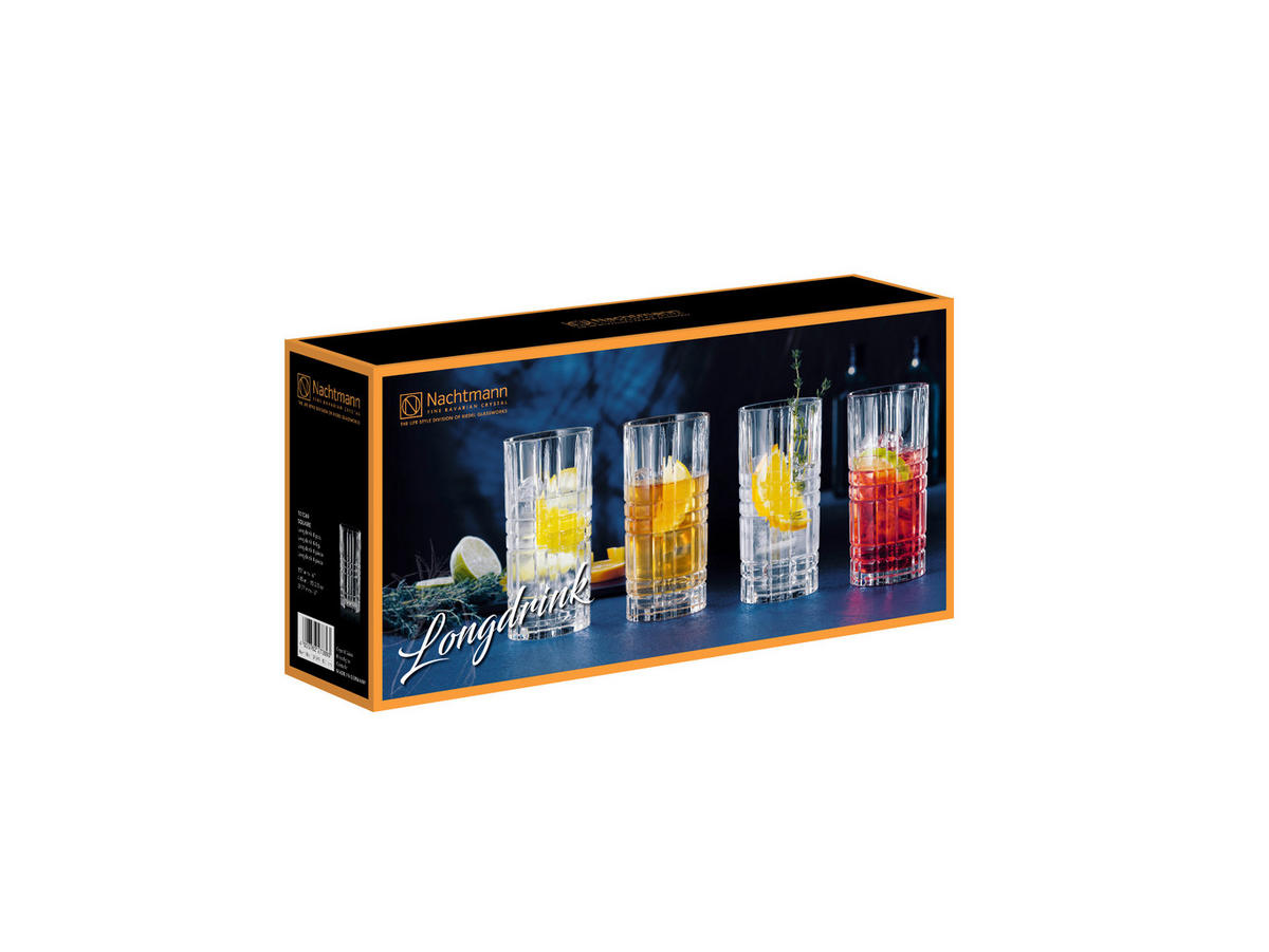 LONGDRINKGLAS Spiegelau 445 ml 4-teilig  - Klar, Basics, Glas (445ml) - Nachtmann