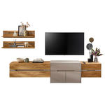 WOHNWAND  in Taupe, Wildeiche  300/153/47 cm  - Taupe/Wildeiche, Design, Holz/Holzwerkstoff (300/153/47cm) - Novel