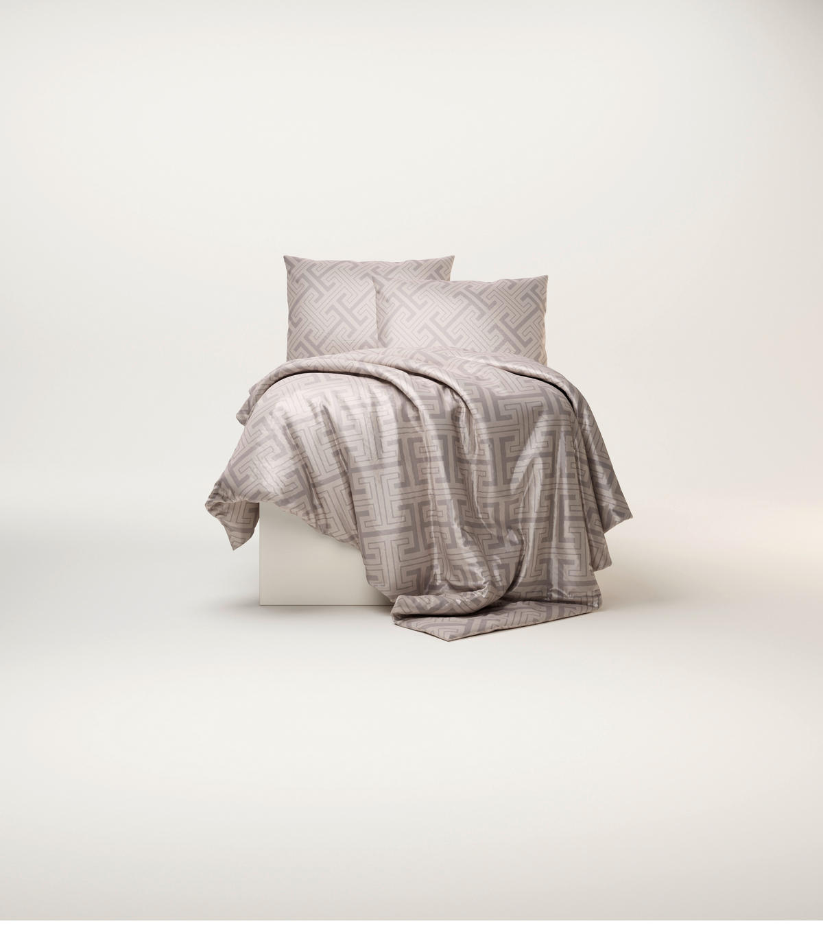 BETTWÄSCHE Satin 140/200 cm  - Taupe, Design, Textil (140/200cm) - Ambia Home