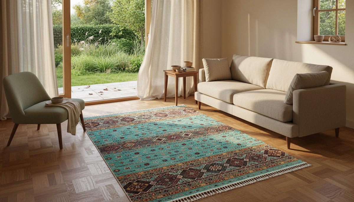 ORIJENTALNI TEPIH  višebojna, bež     - višebojna/bež, Dizajnerski, tekstil/prirodni materijali (180/245cm)