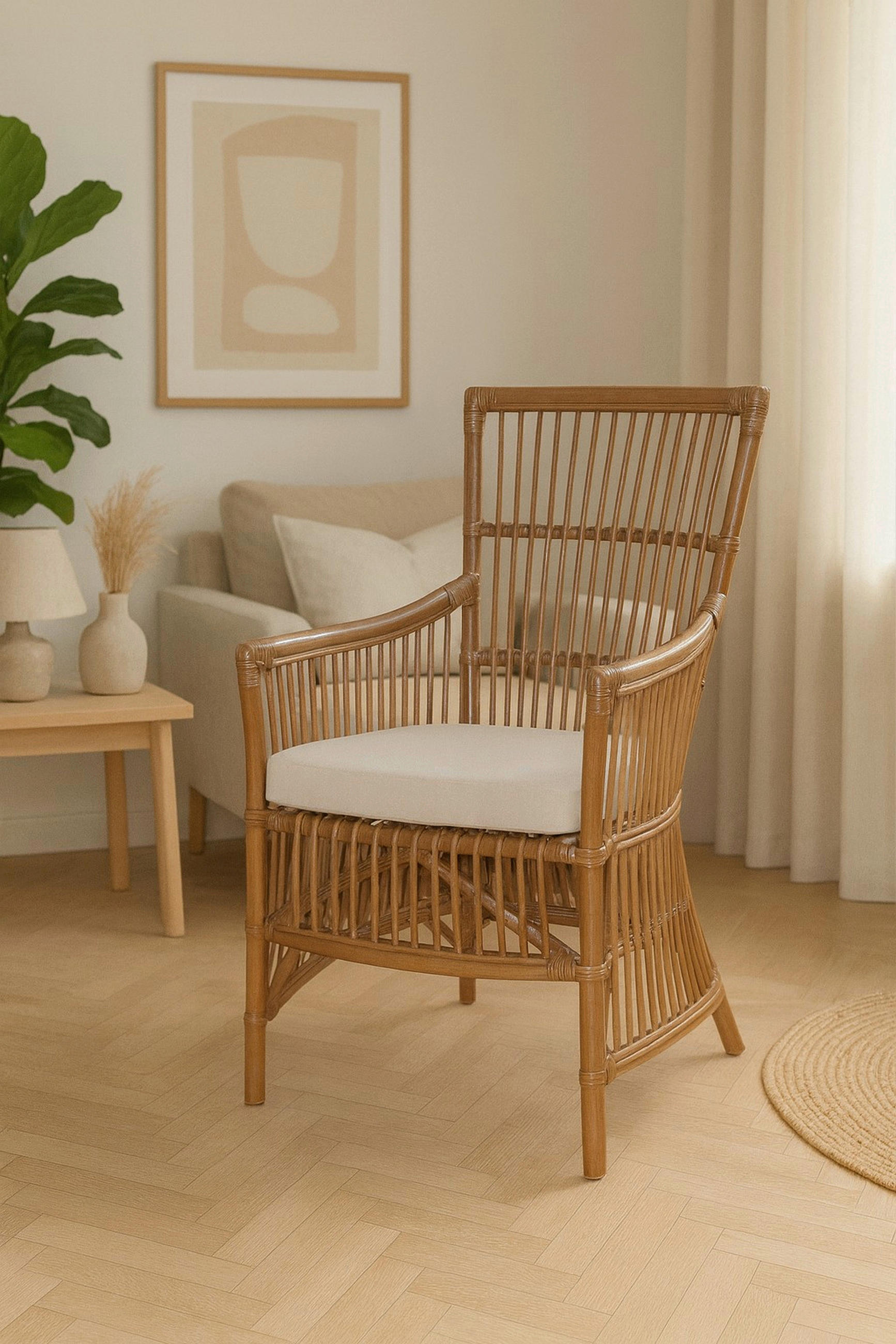 SESSEL Webstoff, Flachgewebe Braun    - Braun, Natur, Holz/Textil (62/55/96cm) - MID.YOU