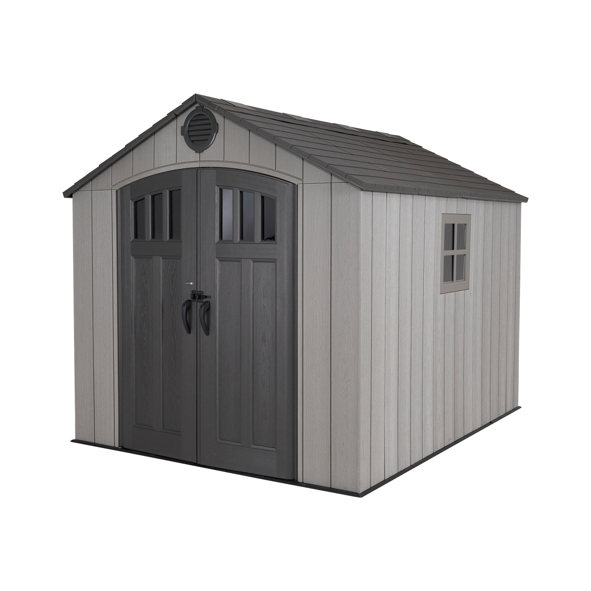 GERÄTEHAUS 244/244/305 cm  - Grau, Basics, Kunststoff (244/244/305cm) - Ambia Garden