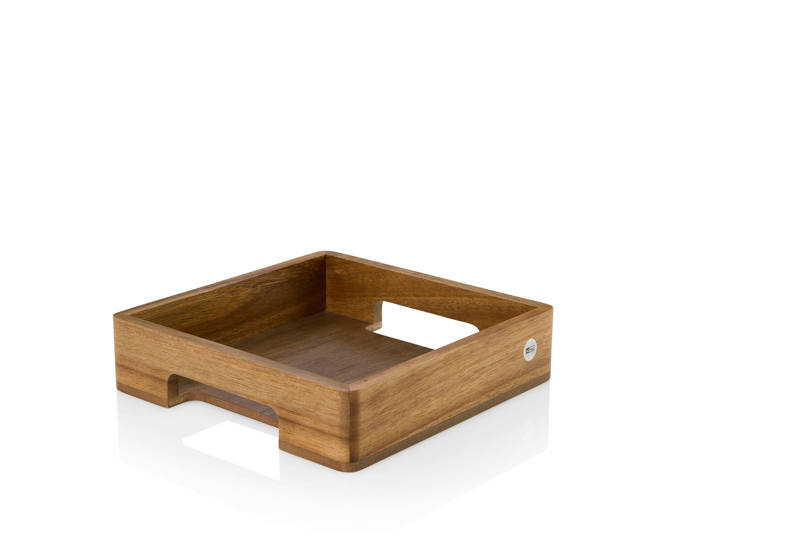 TABLETT Holz Akazie, Walnuss  - Basics, Holz (25/25/6cm) - AdHoc