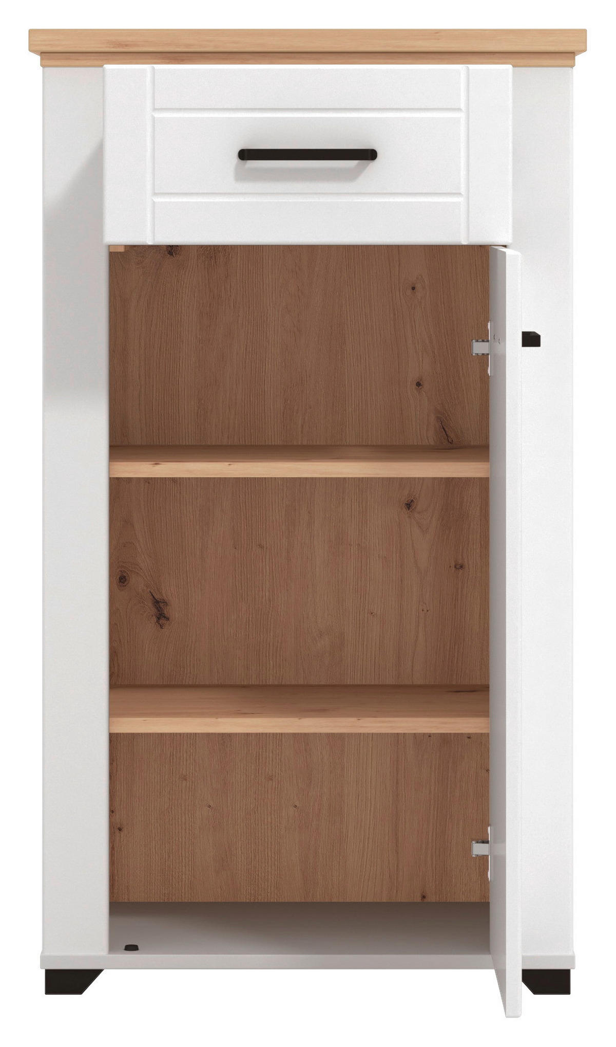 GARDEROBE 5-teilig  in 260/194,5/41 cm  - Weiß/Eiche Artisan, Basics, Holzwerkstoff (260/194,5/41cm) - Carryhome