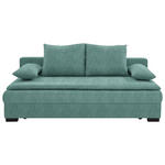 SCHLAFSOFA  in Webstoff Türkis  - Türkis/Schwarz, KONVENTIONELL, Kunststoff/Textil (207/94/90cm) - Venda