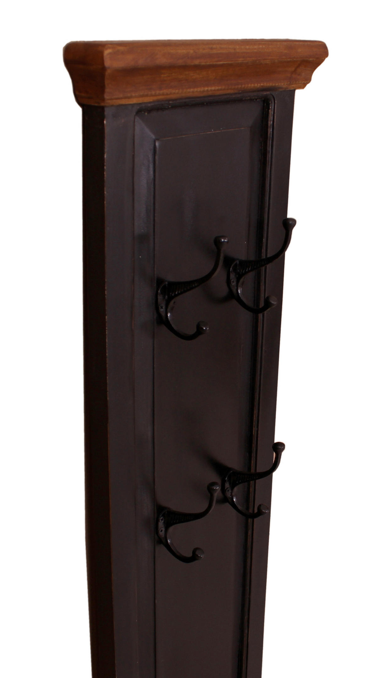 GARDEROBENPANEEL  in 35/110/8 cm  - Schwarz/Honig, Design, Holz/Holzwerkstoff (35/110/8cm) - MID.YOU