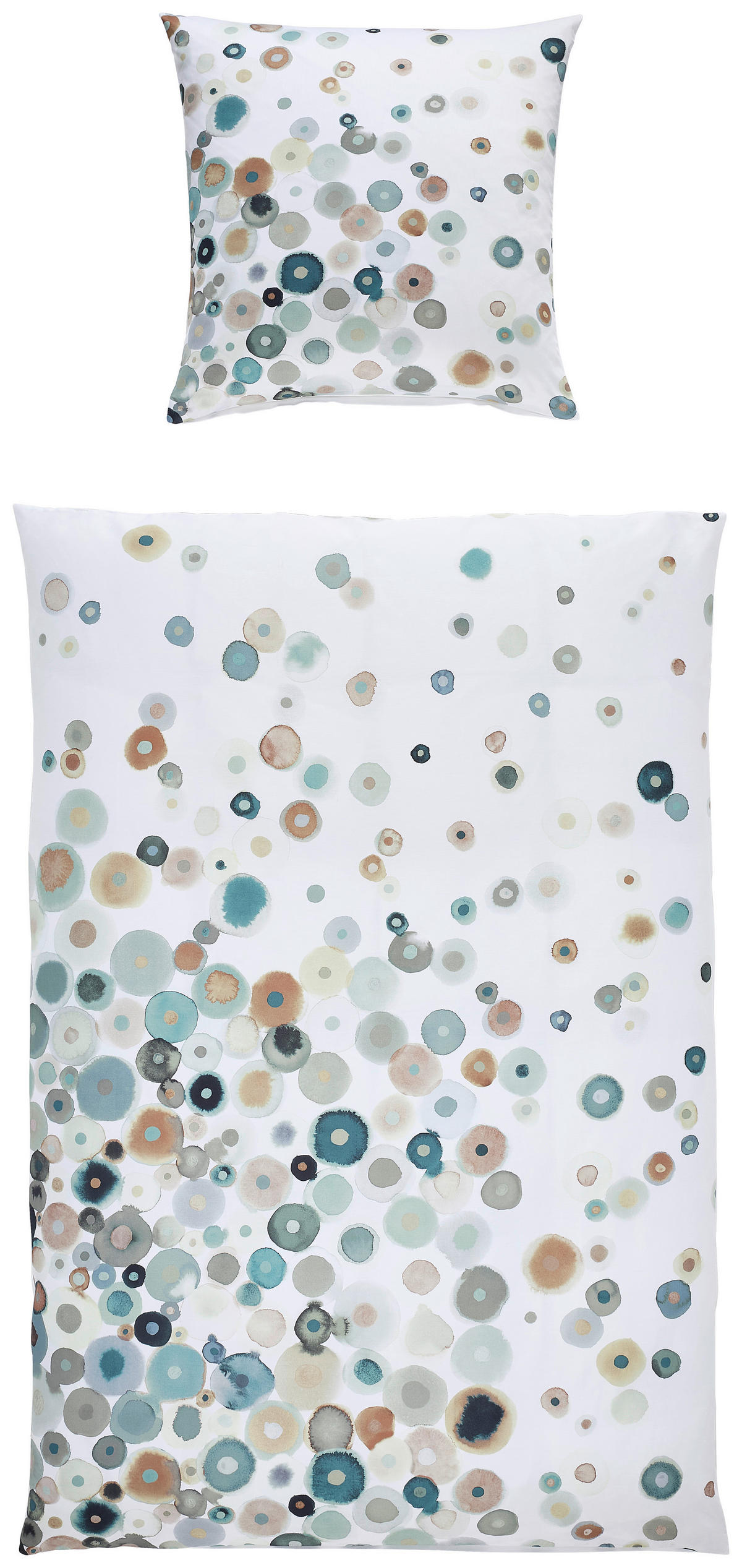 BETTWÄSCHE 155/220 cm  - Salbeigrün, Design, Textil (155/220cm) - Janine