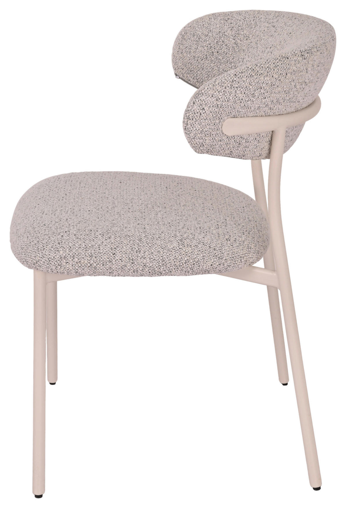 STUHL Webstoff Creme, Greige  - Greige/Creme, MODERN, Textil/Metall (55/80/61cm) - MID.YOU