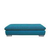 TABURE tekstil turkizna - turkizna/krom, Design, tekstil (156/41/74cm) - Xora