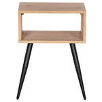 NACHTSCHRANK 40/55/30 cm Eiche furniert  - Eichefarben/Schwarz, Design, Holz/Holzwerkstoff (40/55/30cm) - Landscape