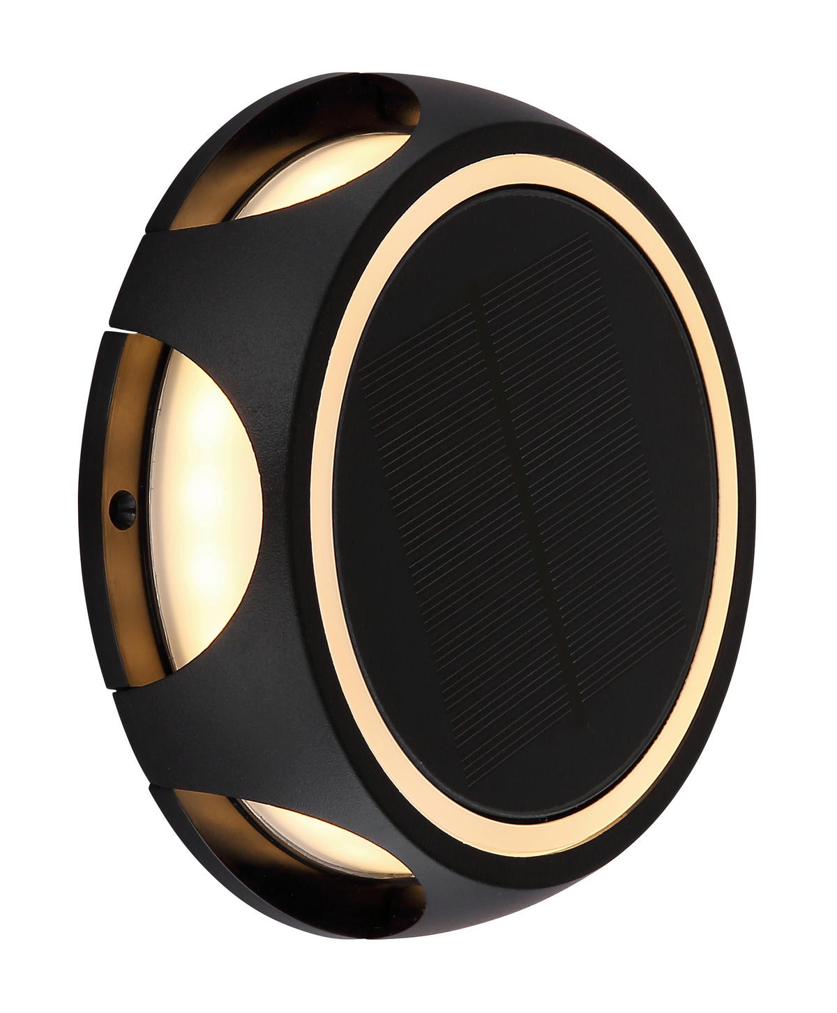 SOLÁRNÍ SVÍTIDLO 14/3,6 cm - černá/opál, Design, kov/plast (14/3,6cm) - Globo