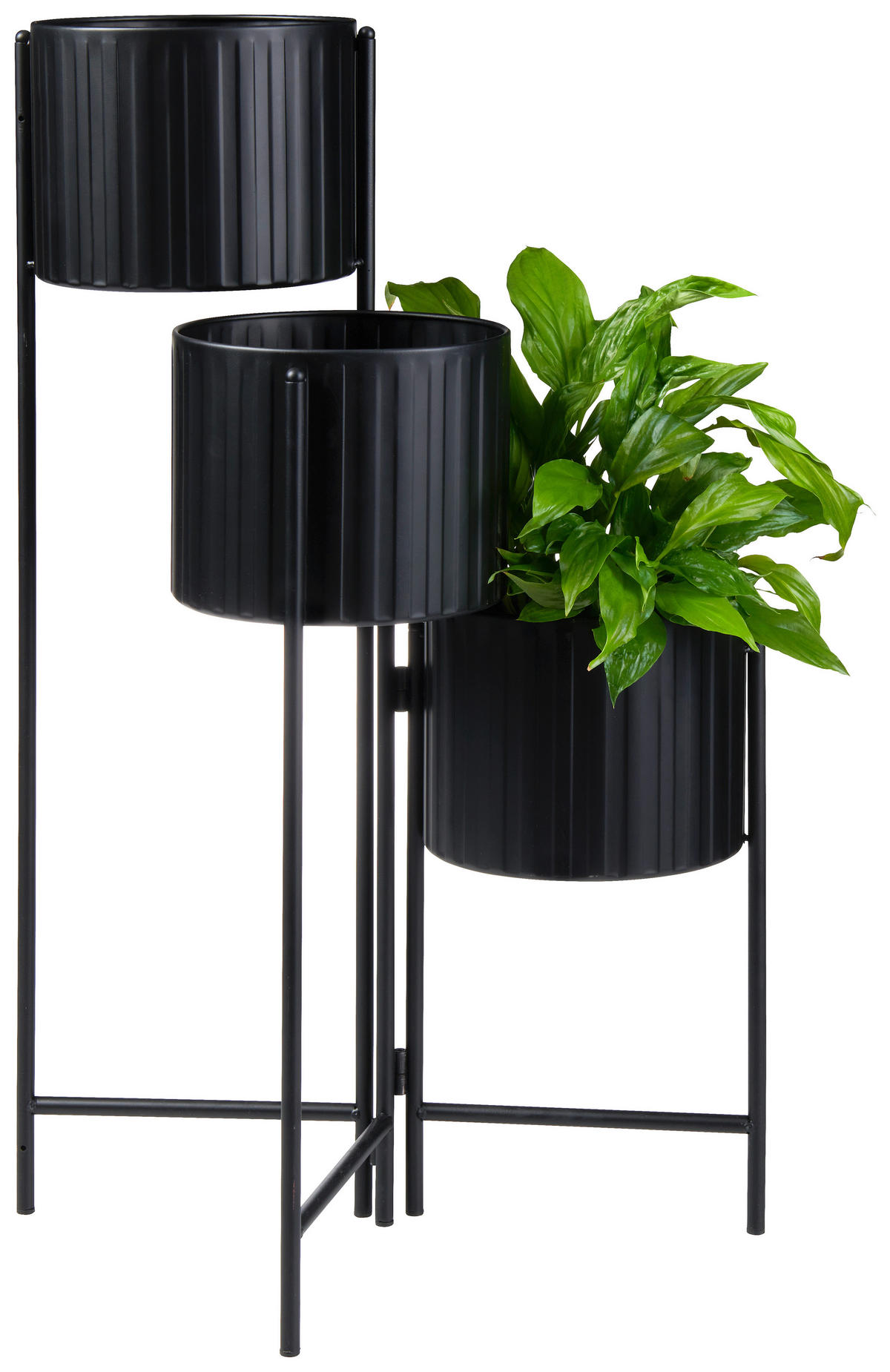 BLUMENTOPF - Schwarz, Basics, Metall (37/65/37cm) - Ambia Home